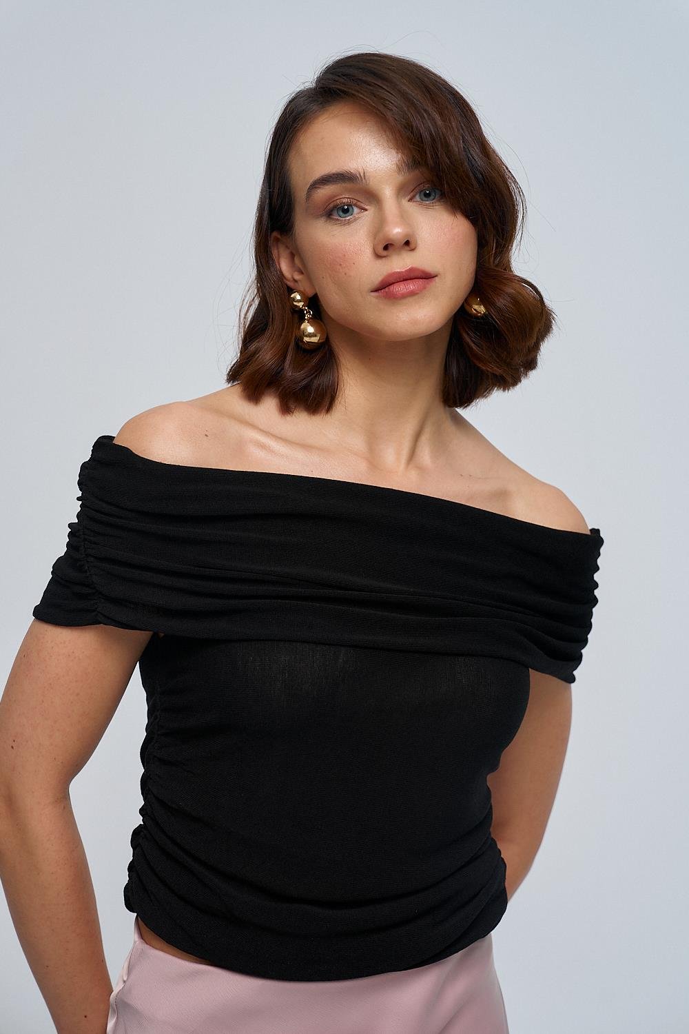 Mπλουζα χαμογελο μαυρη