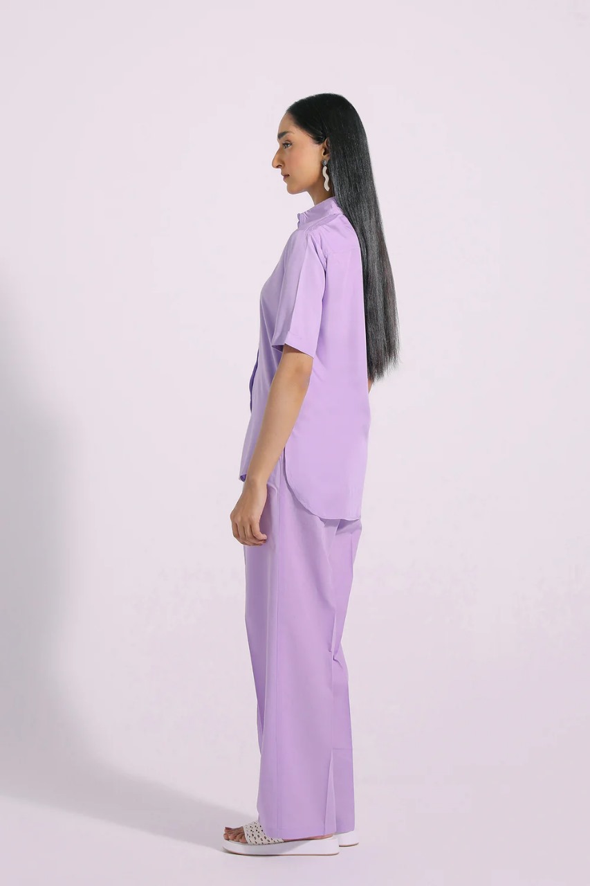 Pastel Lilac Button-Down Shirt - Image 5
